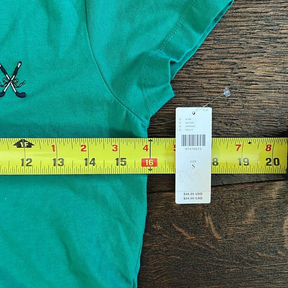 Anthropologie Maeve V Neck Hockey Graphic Tee - Picture 9 of 13